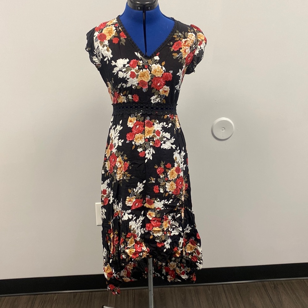 Floral high low dress